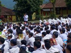 Sosialisasi P4GN di SMPN 1 Mojotengah, Satresnarkoba Ajak Pelajar Berani Tolak Narkoba