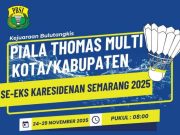 Pengkot PBSI Semarang Gelar Kejuaraan Piala Thomas Multi-Kota/Kabupaten