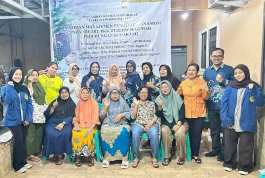 Dosen Fakultas Psikologi USM Adakan Pelatihan Pengelolaan Emosi
