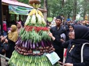 Pertama Kali Tradisi Grebeg Gunungan Eks-Kawedanan Ngawen di Area Wisata Gua Terawang Todanan