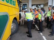 Dekati Libur Nataru Polres Kebumen Ramp Check Bus di Terminal