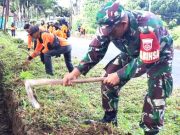 Kerja Bakti Bersama Melakukan Mitigasi Bencana