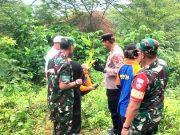 Tentara Bersama Warga Tanam Penghijauan di Bukit Gayam