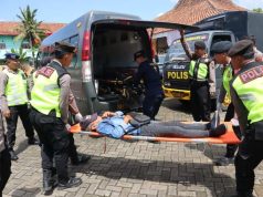Polres Kebumen Pelatihan Tanggap Bencana di Karanganyar