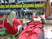 Donor Darah HUT Persit KCK Diikuti 200 Peserta dari Prajurit hingga Pelajar