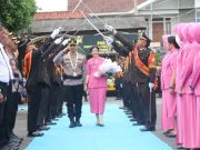 Pedang Pora Sambut AKBP I Putu Bagus Krisna Purnama di Mapolres Kebumen