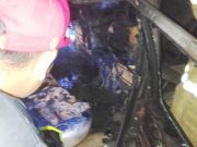 Mobil Opel Blazer di Garasi Terbakar