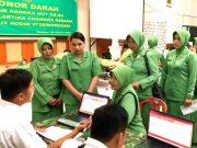 Donor Darah Massal Menyongsong Peringatan HUT Ke-80 Persit