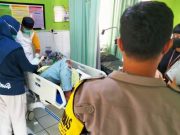 Bertabrakan dengan Dump Truck, Seorang Pemotor Luka Parah