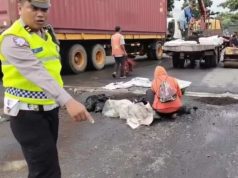 Genangan Banjir di Pantura Kudus Surut, Kondisi Jalan Jadi Rusak Parah