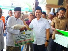 Bupati Kudus Salurkan 10,7 Ton Beras dan Bantuan Paskabanjir untuk Petani