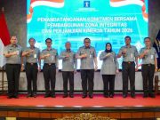 Kemenkum Jateng Teken Komitmen Bersama Zona Integritas dan Perjanjian Kinerja 2026