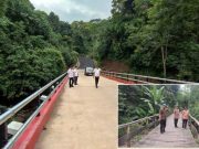 Sudah Bisa Dilewati, Jembatan Persen Gunungpati Diganti dari Konstruksi Kayu Jadi Cor Beton