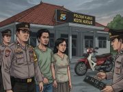 Gerak-Gerik Mencurigakan Terekam CCTV, Polisi Ringkus Pasangan Pencuri Motor di Kudus