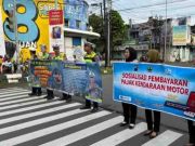 Personel Satlantas Polres Pekalongan Kota Kampanyekan Keselamatan Berlalu Lintas