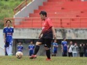 Main Sepakbola Semarakan HPN, Tim Wartawan dan Tim Bupati Harus Adu Pinalti