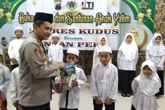 Polres Kudus Gandeng PWI dan IJTI, Buka Puasa Bersama dan Santuni Anak Yatim