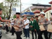 Hari Ketujuh Ramadan, Polres Grobogan Gandeng PWI Grobogan Gelar Bagi Takjil dan Buka Bersama