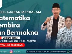 Diikuti 355 Guru, PGRI Jepara Gelar Webinar Matematika Gembira dan Bermakna