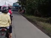 Jalan Semarang-Grobogan Putus, Satlantas Polres Grobogan Terapkan Rekayasa Jalur Alternatif