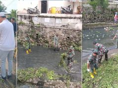 Koramil 02 Semarang Tengah Kembali Laksanakan ‘Resik-Resik Kali’ Bersama Warga