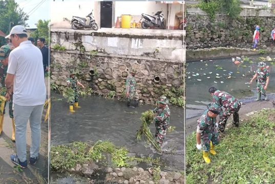 Koramil 02 Semarang Tengah Kembali Laksanakan ‘Resik-Resik Kali’ Bersama Warga