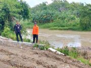 BPBD Grobogan Pantau Intensif Perbaikan Tanggul Longsor Sungai Lusi di Kuripan