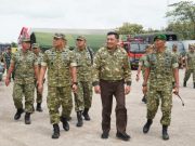 Pangdam IV/Diponegoro Dampingi Menhan Tinjau MA Yonif TP 888/Satria Sejati di Rembang