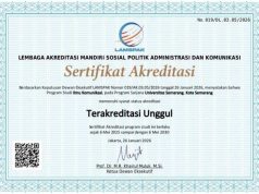 Prodi Ilmu Komunikasi USM Raih Akreditasi Unggul
