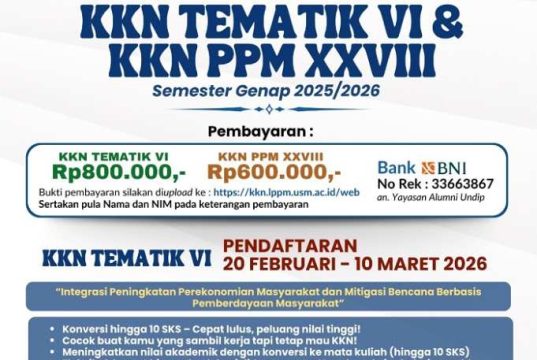 LPPM Universitas Semarang Buka Program KKN Tematik VI