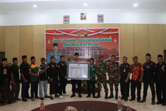 Ormas dan LSM Deklarasi Damai Bersama Polres Kebumen