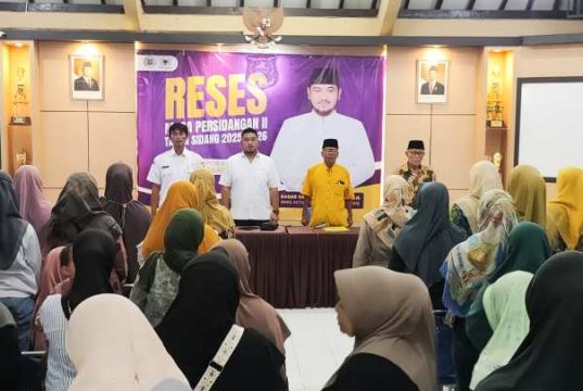 Anggota DPRD Kota Tegal Termuda Bagas Gelar Reses