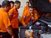 Personel Basarnas Semarang Latihan Penanganan Evakuasi Penumpang Mobil Listrik Bareng Dealer BYD Haka Auto