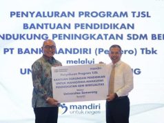 Mahasiswa USM Terima Bantuan Pendidikan dari Bank Mandiri