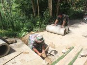 Satgas TMMD Kebumen Bangun Gorong-Gorong di Jalan Rabat Beton, Tuntaskan Pekerjaan Penting