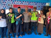 Gerakan Pramuka Kwarran Mayong Bantu Polres Jepara Amankan Perayaan Idul Fitri