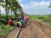 Pengecoran Jalan TMMD Sragen Capai 20 Persen