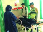 Dua Motor Bertabrakan di JLS, Dua Orang Mengalami Luka