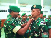 Sebanyak 38 Personel Prajurit Menerima Kenaikan Pangkat