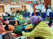 Aksi Donor Darah Massal Melibatkan Para Prajurit TNI