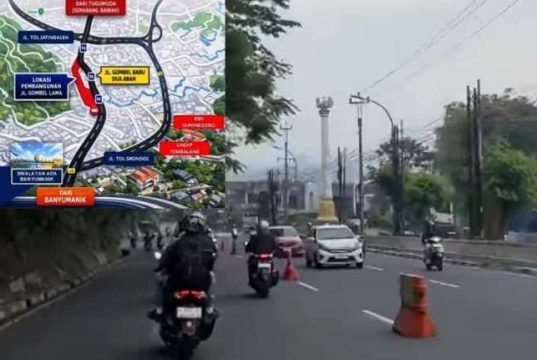 Jalan Gombel Lama Ditutup, Jalan Gombel Baru Dua Arah dengan Prioritas Kendaraan dari Bawah