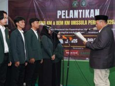 Rektor Lantik Pengurus BEM dan Sema KM Unissula