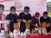 Kejari Kota Semarang Musnahkan Barang Bukti 97 Kasus, Diantaranya Sabu dan Senjata Tajam