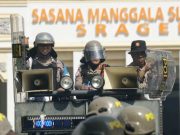 430 Personel Polres Sragen Latihan Gelar Sispamkota Spektakuler, Hadapi Potensi Gejolak Kamtibmas Jelang May Day