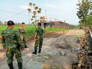 Dansatgas TMMD Tinjau Lokasi Pengecoran di Desa Puro
