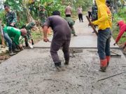 TMMD Sragen: Pengecoran Jalan Jadi “Fitness ala TNI” di Lapangan