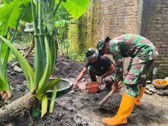 Satgas TMMD Mulai Bangun Jamban Warga, Sukarni Ucap Syukur