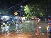 Sungai Ngareng Meluap Sejumlah Wilayah di Cepu Tergenang