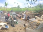 Warga dan TNI Bangun Jembatan Aramco di Karanganyar Blora, Akses Penting bagi Warga Todanan