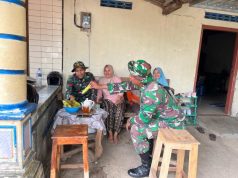 Begini Kedekatan Satgas TMMD Sragen dengan Ibu-Ibu PKK Desa Puro